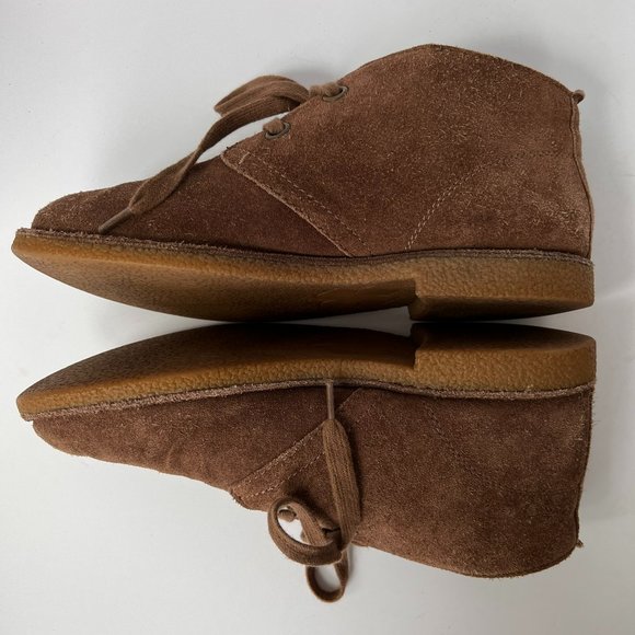 LUCKY Brand Brown Soft Suede Emillia Lace Up Chukka Ankle Bootie - Picture 10 of 16
